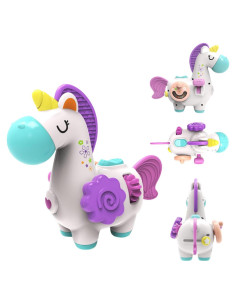 Juguete Montessori Unicornio WIIBAAHO 8 Actividades Sensoriales