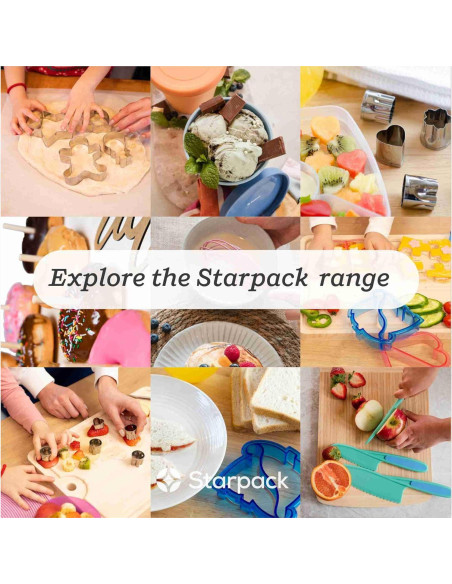 Juego de 3 cuchillos seguros StarPack Kids - Cuchillos para cocinar Juego de 3 cuchillos seguros StarPack Kids - Cuchillos para cocinar