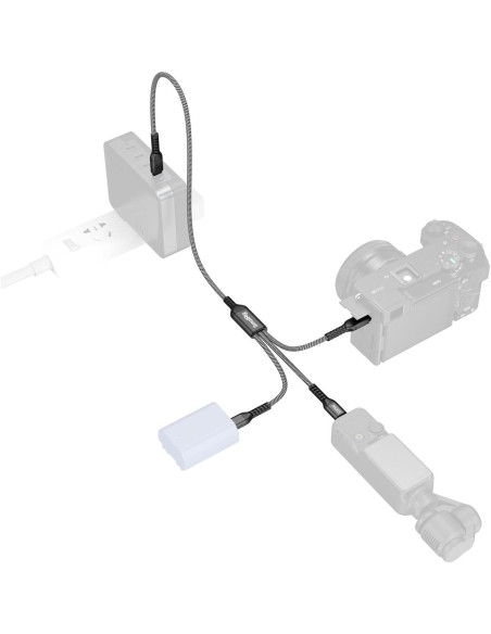 Cable USB-C 3-en-1 SmallRig 100W 1.22m Negro - Modelo 5079 Cable USB-C 3-en-1 SmallRig 100W 1.22m Negro - Modelo 5079