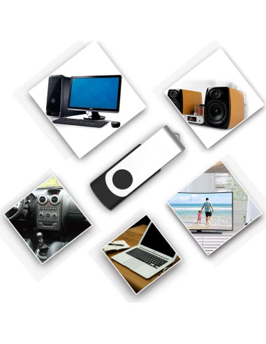 Aiibe 32GB Memoria USB Flash Drive Negro USB 2.0
