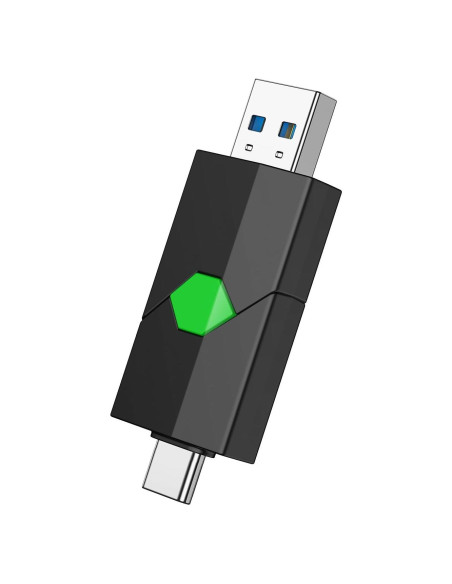 K&ZZ 128GB USB C Doble Unidad Flash 3.0 Verde K&ZZ 128GB USB C Doble Unidad Flash 3.0 Verde