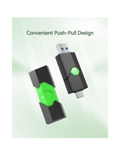 K&ZZ 128GB USB C Doble Unidad Flash 3.0 Verde 2