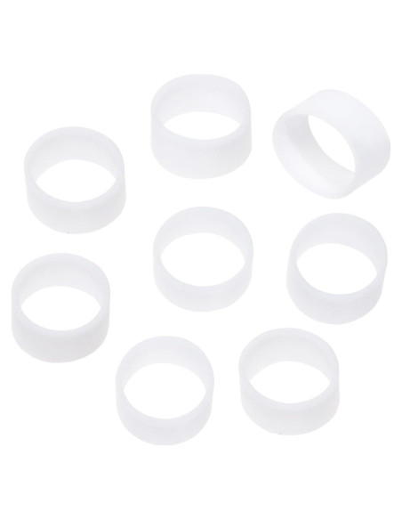 Cintas de Cable de Silicona ONLYKXY 200 Piezas 8x5mm Blancas Cintas de Cable de Silicona ONLYKXY 200 Piezas 8x5mm Blancas