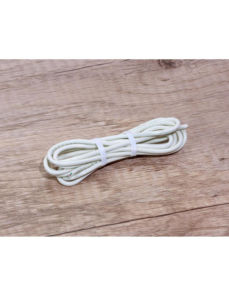 Cintas de Cable de Silicona ONLYKXY 200 Piezas 8x5mm Blancas Cintas de Cable de Silicona ONLYKXY 200 Piezas 8x5mm Blancas
