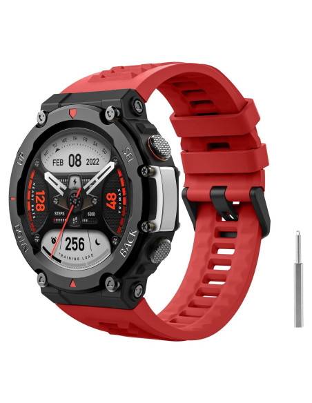 Correa de Silicona MoKo para Amazfit T-Rex 2 - Roja Correa de Silicona MoKo para Amazfit T-Rex 2 - Roja