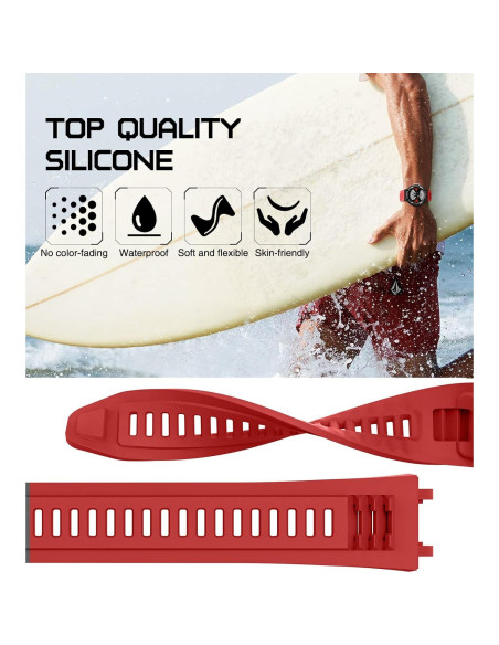 Correa de Silicona MoKo para Amazfit T-Rex 2 - Roja Correa de Silicona MoKo para Amazfit T-Rex 2 - Roja