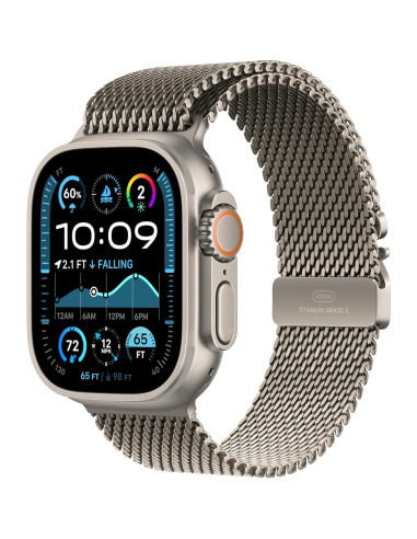 Correa Apple Watch Bucle Milanés 49mm Natural Mediana