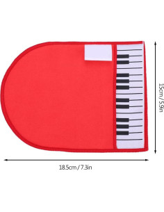 Guante de Limpieza de Piano Microfibra Liebe - Rojo 18.5x15cm 2