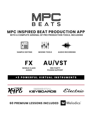 Teclado MIDI Akai MPK Mini Play MK3 con Altavoz y 25 Teclas
