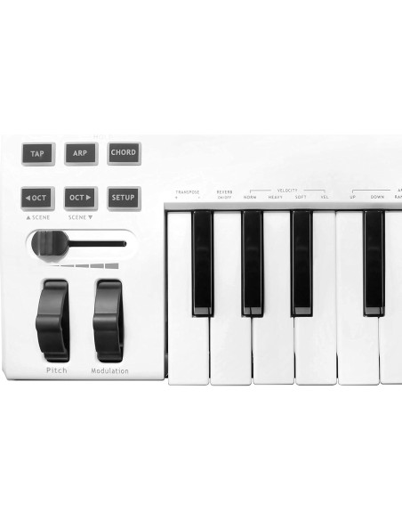 Teclado MIDI Midiplus AKM320L Blanco 32 Teclas USB Teclado MIDI Midiplus AKM320L Blanco 32 Teclas USB