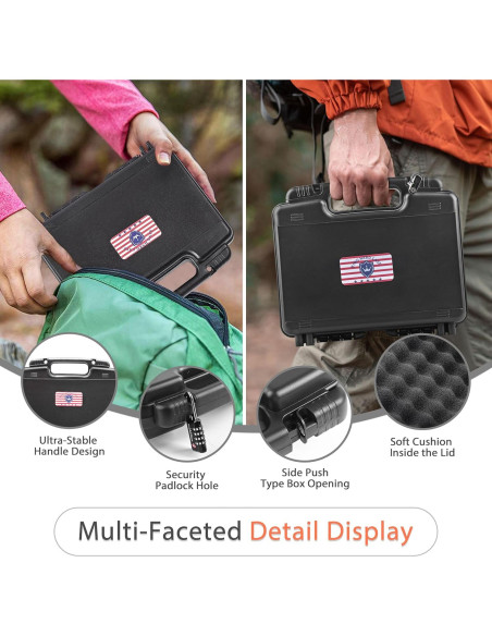 Funda Dura para Pistolas 9mm Kinghardcase con Cerradura TSA Funda Dura para Pistolas 9mm Kinghardcase con Cerradura TSA