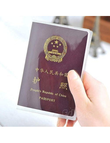 Funda Protectora para Pasaporte BWESOO Transparente Duradera