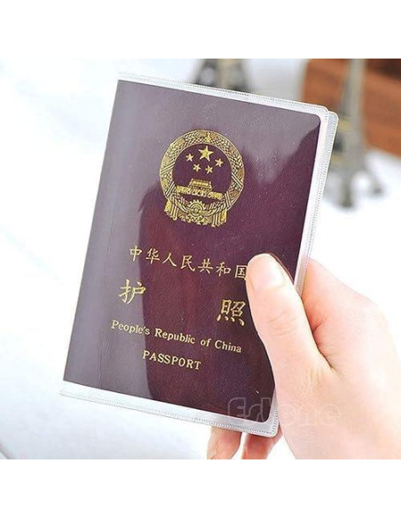 Funda Protectora para Pasaporte BWESOO Transparente Duradera Funda Protectora para Pasaporte BWESOO Transparente Duradera