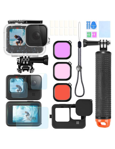 Kit Accesorios Gopro Hero 12 11 10 9 Funda Flotante 9 en 1