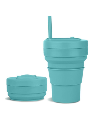 Taza Plegable UNNESTAR 350ml Silicona Reutilizable Verde