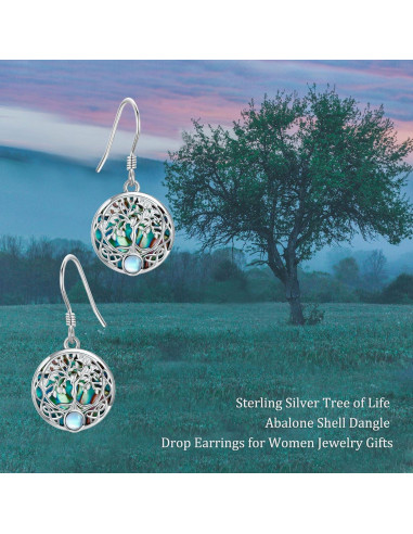 Pendientes Árbol de la Vida ONEFINITY 925 Plata Colgantes