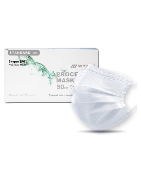 Mascarillas Médicas Desechables SkyPro 50PCS 3 Capas Hipoalergénicas Mascarillas Médicas Desechables SkyPro 50PCS 3 Capas Hipoalergénicas