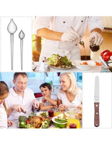 Set de Pinzas de Cocina Cridoz 6 Pcs Acero Inoxidable