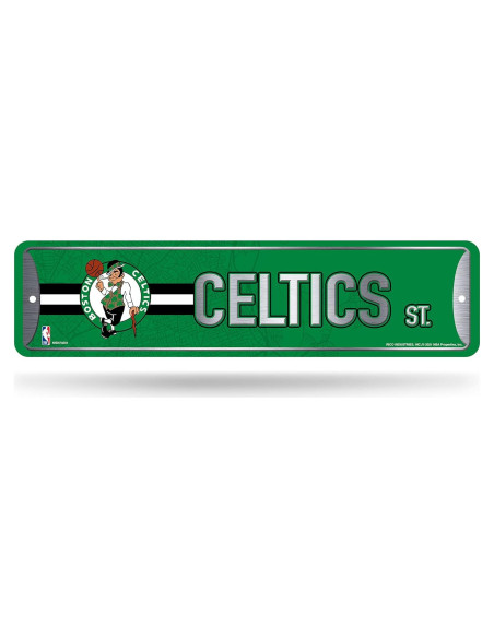 Cartel de Metal Rico Industries NBA Boston Celtics 10x38 cm Cartel de Metal Rico Industries NBA Boston Celtics 10x38 cm