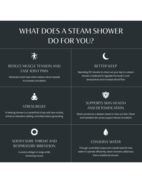Suite de Vapor Casi Cielo con Controlador y Cabeza de Vapor Suite de Vapor Casi Cielo con Controlador y Cabeza de Vapor