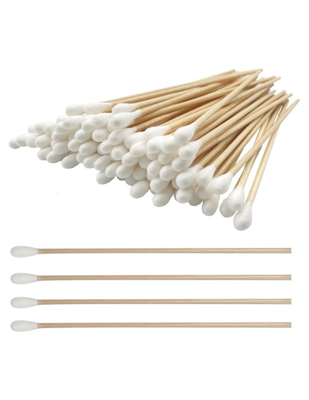 Hisopos de Algodón SUIZWMOU 15 cm - 500 Piezas para Limpieza Hisopos de Algodón SUIZWMOU 15 cm - 500 Piezas para Limpieza