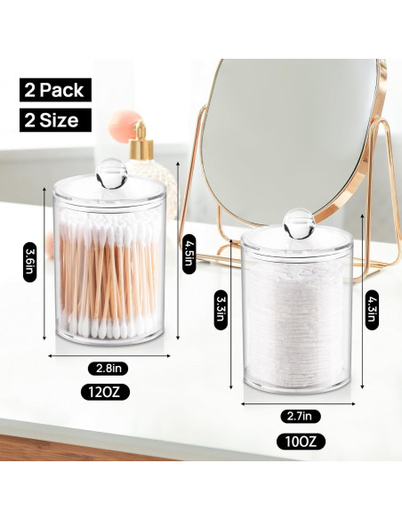 Soporte para Qtip 2 Pack XIPENGKEJI 10 y 12 oz Transparente Soporte para Qtip 2 Pack XIPENGKEJI 10 y 12 oz Transparente