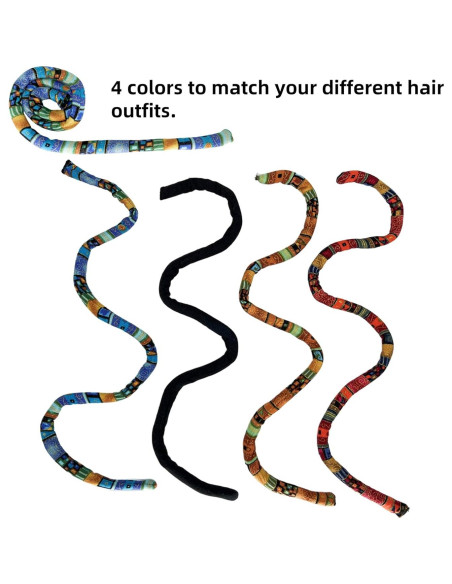 4 Sujetadores de Cabello en Espiral KATOCHUG para Dreadlocks 4 Sujetadores de Cabello en Espiral KATOCHUG para Dreadlocks