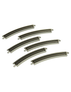 Pista Curvada E-Z Track Bachmann 28.58 cm Riel Níquel