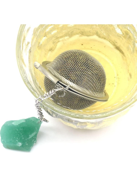 5 Filtros de Té Acero Inoxidable LE SKY con Piedra Energética 5 Filtros de Té Acero Inoxidable LE SKY con Piedra Energética