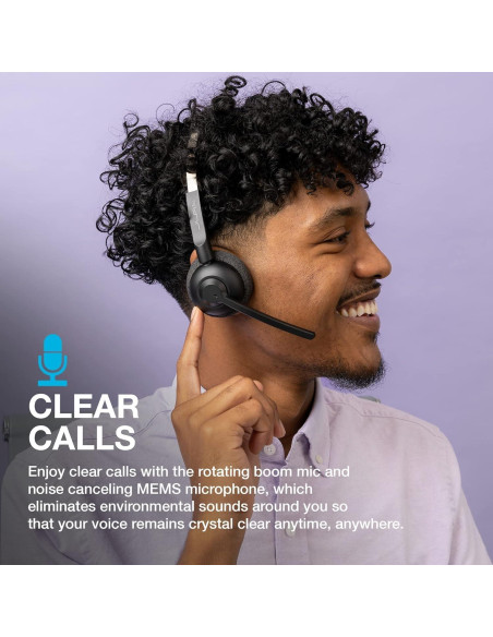 Auriculares Inalámbricos JLab Go Work Pop, Negro, 50h Auriculares Inalámbricos JLab Go Work Pop, Negro, 50h