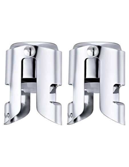 Tapones para Botellas de Champán OWO Acero Inoxidable 2 Pzs Tapones para Botellas de Champán OWO Acero Inoxidable 2 Pzs