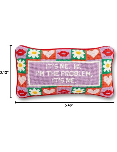 Cojín Decorativo FURBISH Soy Yo 20x36 cm Bordado Estilo Clásico