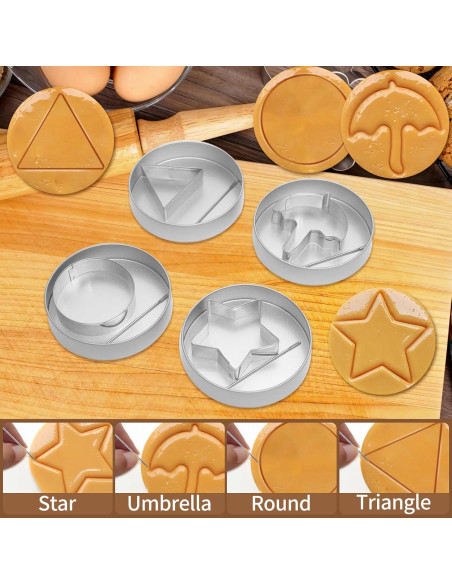 Kit de Galletas Dalgona Woosuke 12 Piezas Acero Inoxidable