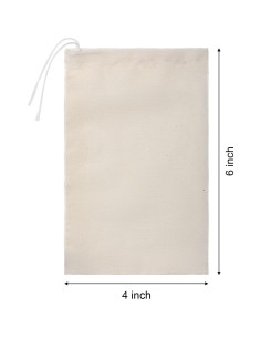 Bolsas de Tela Reutilizables Boao 50 Pcs 10x15 cm para Té y Café 2