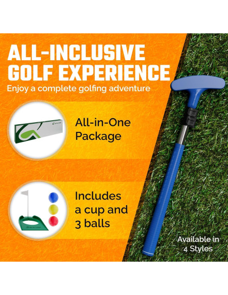 Putter Ajustable Go For It Golf NewBlue para Niños Putter Ajustable Go For It Golf NewBlue para Niños