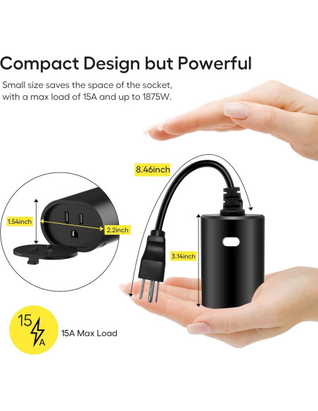 Enchufe Inteligente Exterior Minoston WiFi IP65 Control Voz Enchufe Inteligente Exterior Minoston WiFi IP65 Control Voz