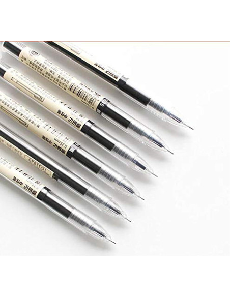Bolígrafos de Gel BEMLP 0.35mm Ultra Fina 12 Piezas Negro Bolígrafos de Gel BEMLP 0.35mm Ultra Fina 12 Piezas Negro