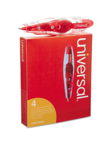 Corrector de Cinta Retráctil Universal One 1.5 cm x 600 cm 4 Paquete