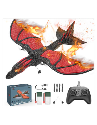 Avión RC Dragón DEERC 2CH 6-ejes para Niños 8-12