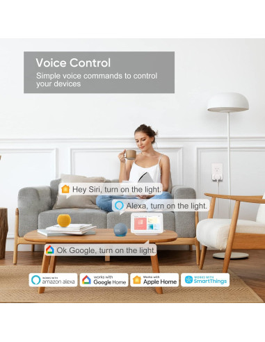 Enchufe Inteligente Onvis Matter 15A Compacto Control Voz