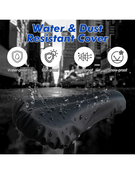 Funda de Asiento de Bicicleta HANZENMA Gel 28.7x17.8cm Negra Funda de Asiento de Bicicleta HANZENMA Gel 28.7x17.8cm Negra