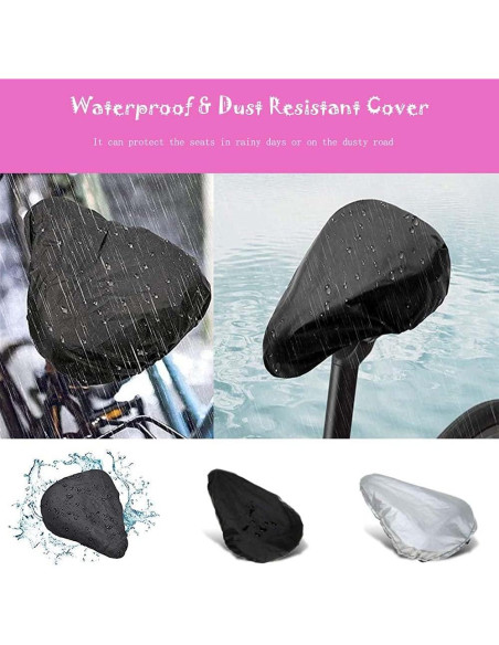Funda de Cojín de Gel para Asiento de Bicicleta Liyamobu Rosa 22.86x15.24cm Funda de Cojín de Gel para Asiento de Bicicleta Liyamobu Rosa 22.86x15.24cm