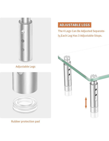 Soporte para Monitor Hemudu Ajustable 3 Alturas 19.96 kg