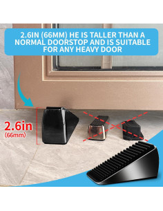 Tope de puerta AIMAXINKE alta resistencia 300g negro 2