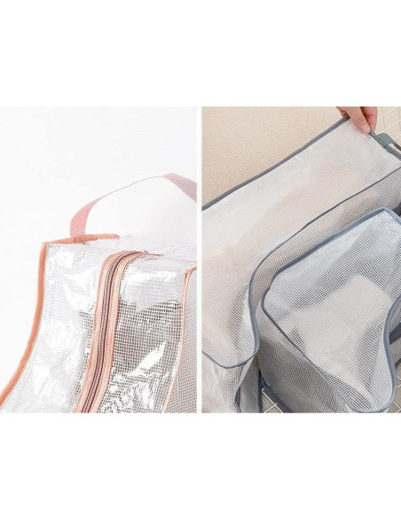 Set de 2 Bolsas de Almacenamiento para Botas Rikyo - Transparentes Set de 2 Bolsas de Almacenamiento para Botas Rikyo - Transparentes