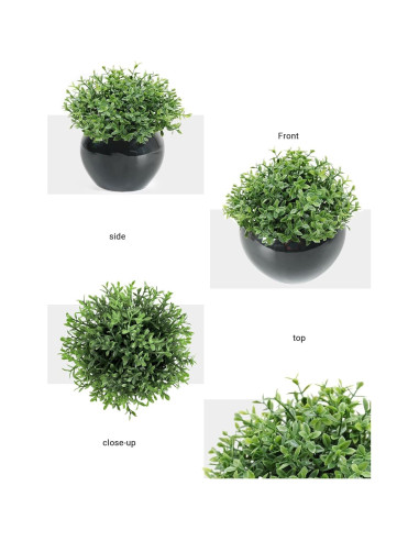 Planta Artificial de Salvia Velener en Maceta Negra 12.7cm