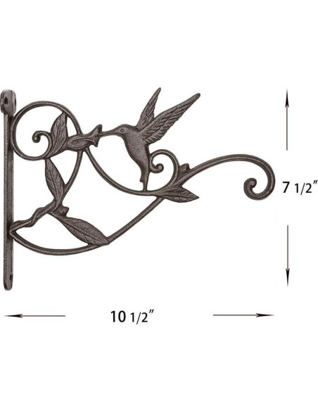 Soporte Colgante para Plantas WOOYAN - Hierro Fundido Negro 2 Piezas Soporte Colgante para Plantas WOOYAN - Hierro Fundido Negro 2 Piezas