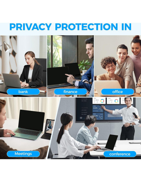 Filtro de Pantalla de Privacidad Magnético JEAPKA 14" Anti Luz Azul Filtro de Pantalla de Privacidad Magnético JEAPKA 14" Anti Luz Azul