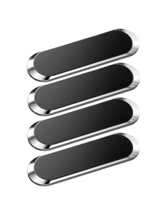 Soportes Magnéticos Plateados SALEX - Paquete de 4, Universal