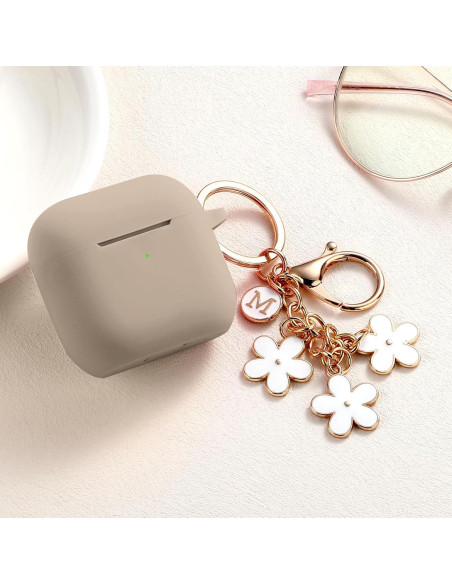 Funda de Silicona Maxjoy para Airpods 4ta Generación - Té con Leche Funda de Silicona Maxjoy para Airpods 4ta Generación - Té con Leche